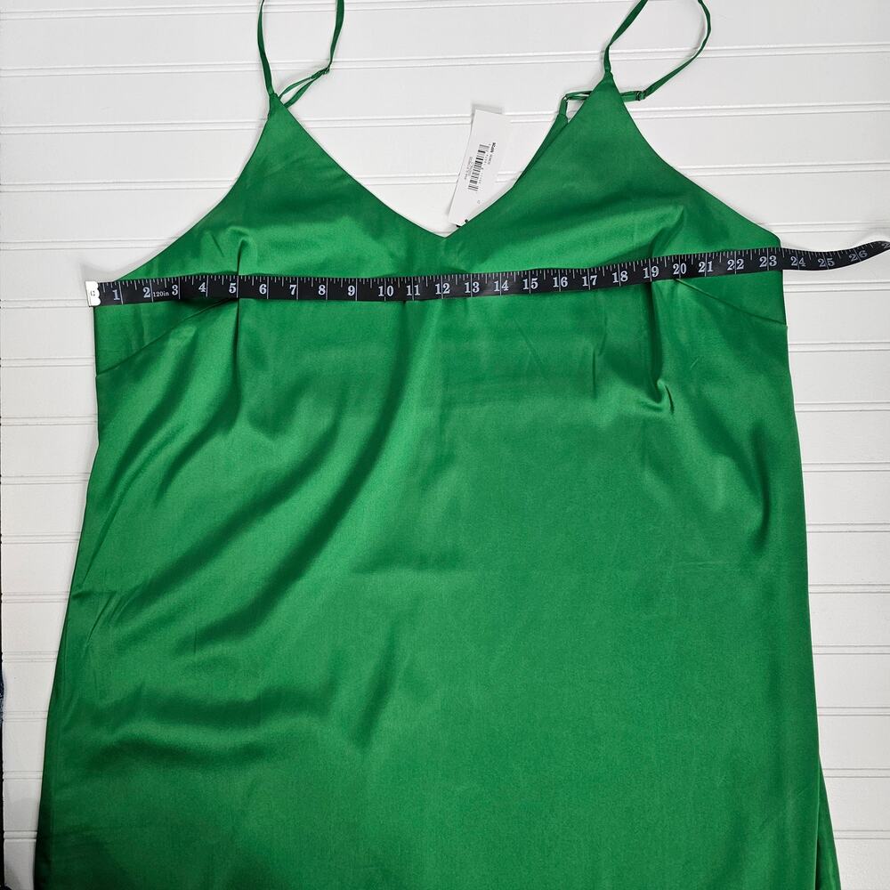 The Drop Ana Emerald Green Side Slit Midi Slip Dress Women's Size 2X NWT - Picture 12 of 15